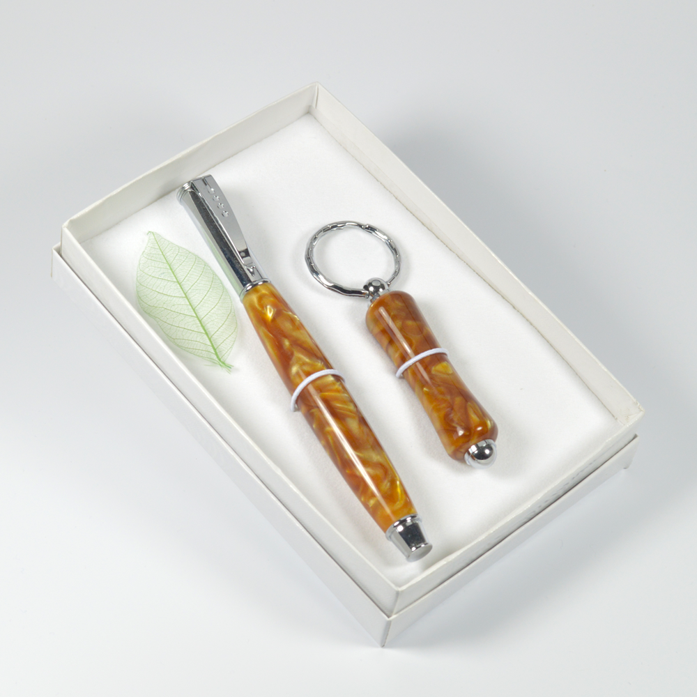 Hand Crafted Pen & Keyring Box Set