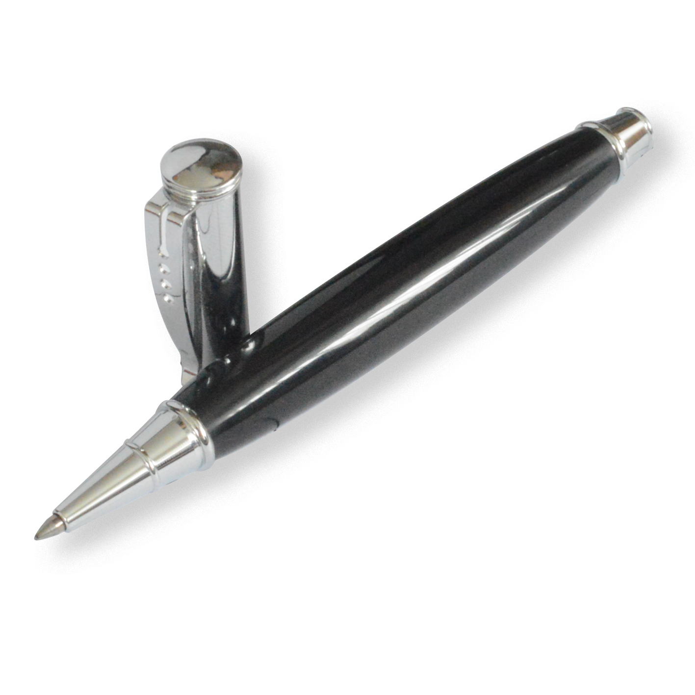 Chrome Roller Ball Hand Crafted Pen | Greenleaf Crafts