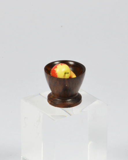 Miniature Wooden Fruit Bowl