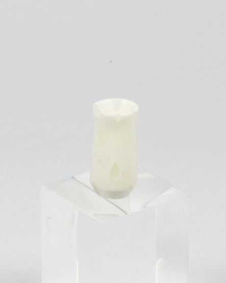 Miniature Vase in White Corian