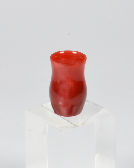 Miniature Vase in Red Acrylic