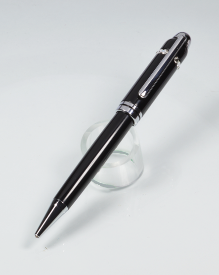Euro Pen Chrome Plated with Swarovski Crystal