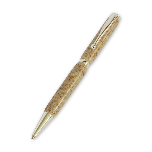 Slimline Sliver Plated Pen (Corian Sandstone)